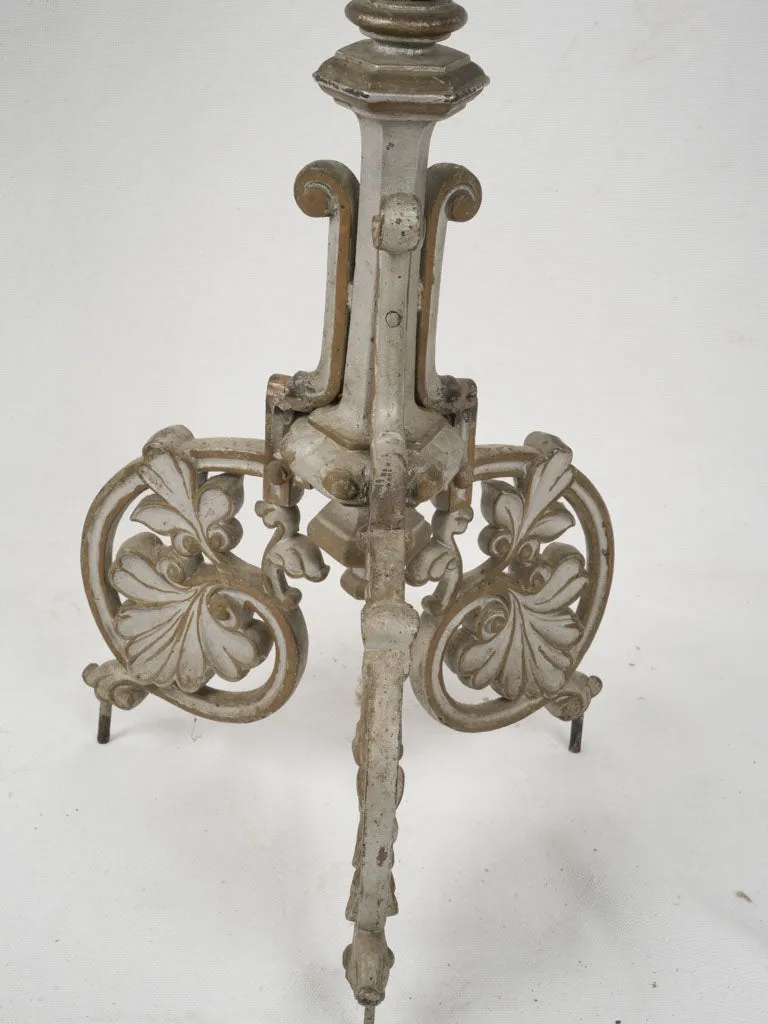 19th-Century Gothic Revival Candlestick Lantern in the Style of Viollet-le-Duc 46¾"