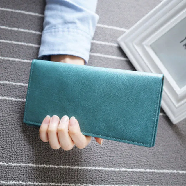 2016 new hot sales Womens fashion Purses Young lady big capacity Long Wallets females PU Leather clutch bags Cards Holder wallet