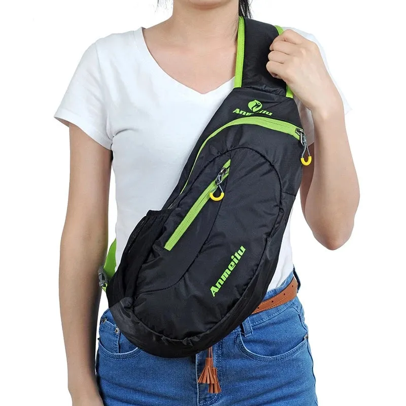 8L Waterproof Nylon Cross Body Backpack