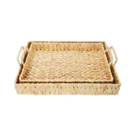 Basket Water Hyacinth - Picnic Tray Set