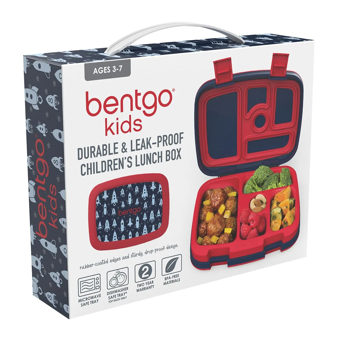 Bentgo Kids Lunch Box - Prints - Space Rockets