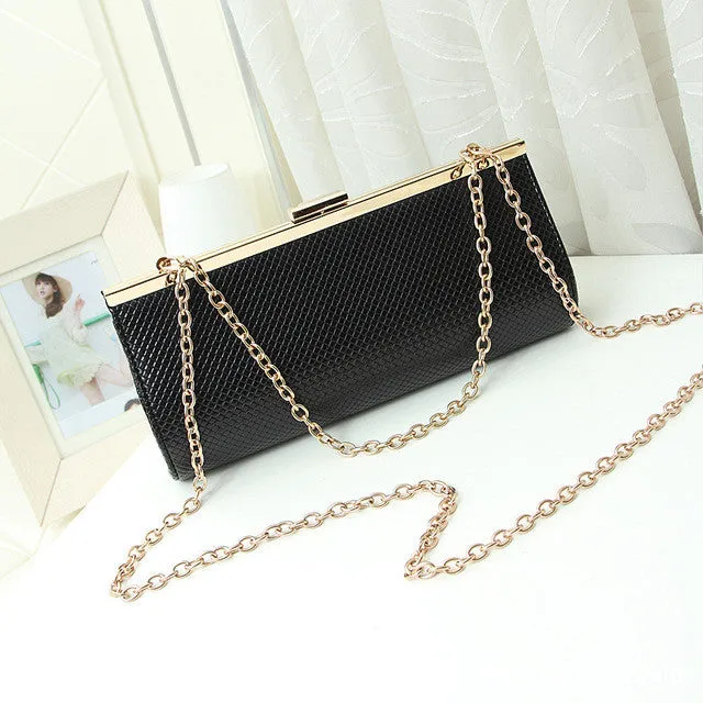 Black White Fashion Women Designer Chain Crossbody Bag Ladies Shoulder Bag Clutch Bag Bolsa Franja Girl Luxury Party Evening Bag