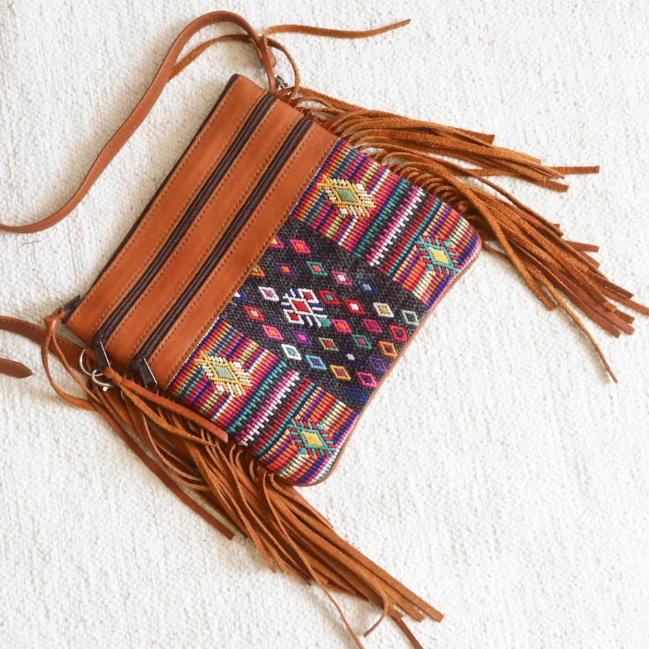 Boho Tassel Leather Bag