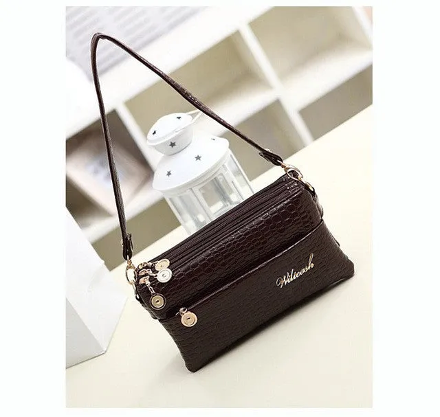 Bolsas Femininas Small Shoulder Bag Crocodile Pattern fashion Bag for Woman Women crossbody Bags Handbag 2016 New Clutch WB123