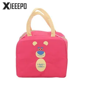 Cartoon Animal Duck Lunch Bag Portable Insulated Cooler Bags Thermal Food Picnic Lunch Bags Women Kids Lunch Box Bag Tote