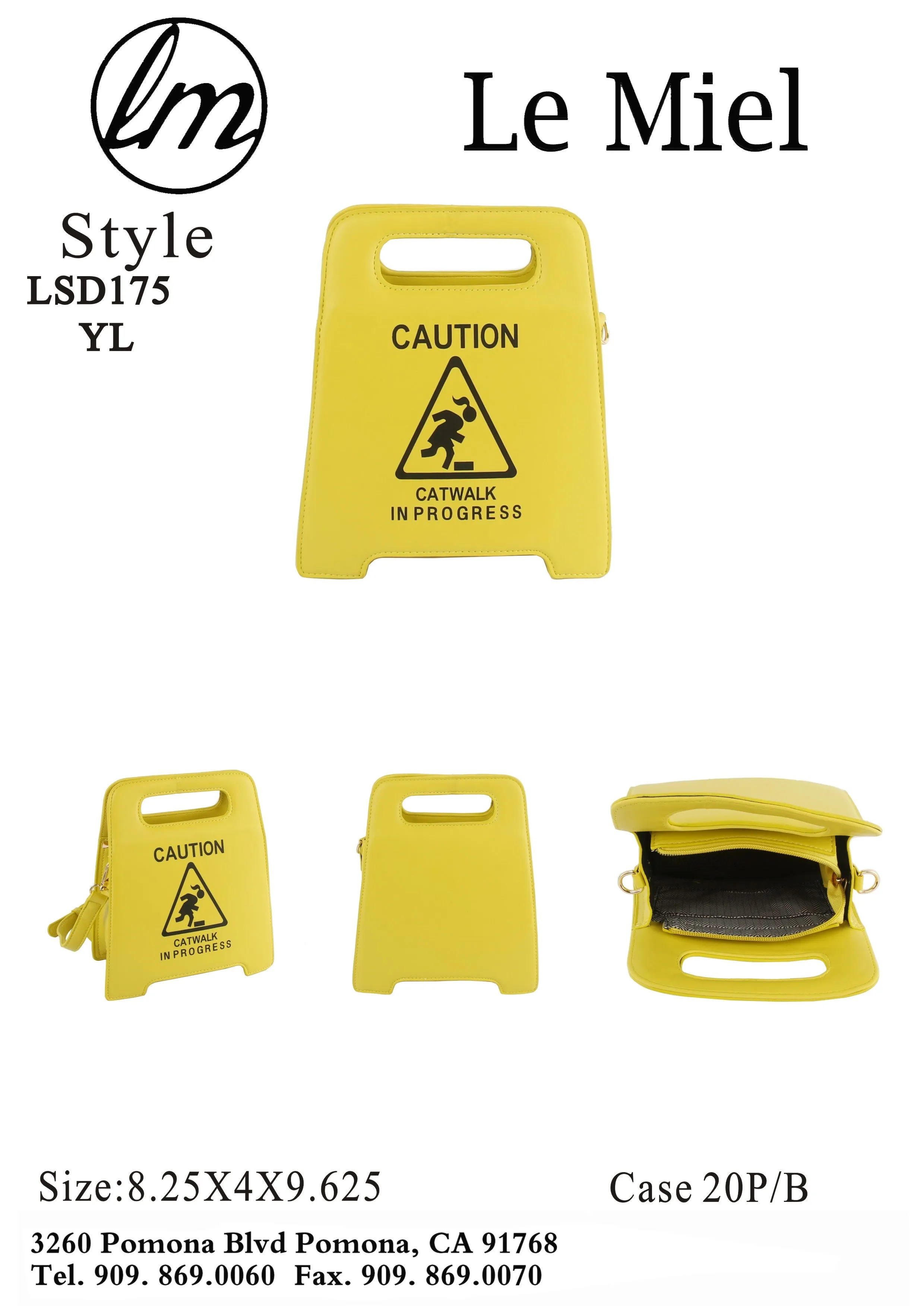 Caution Sign Purse Shoulder Crossbody Bag