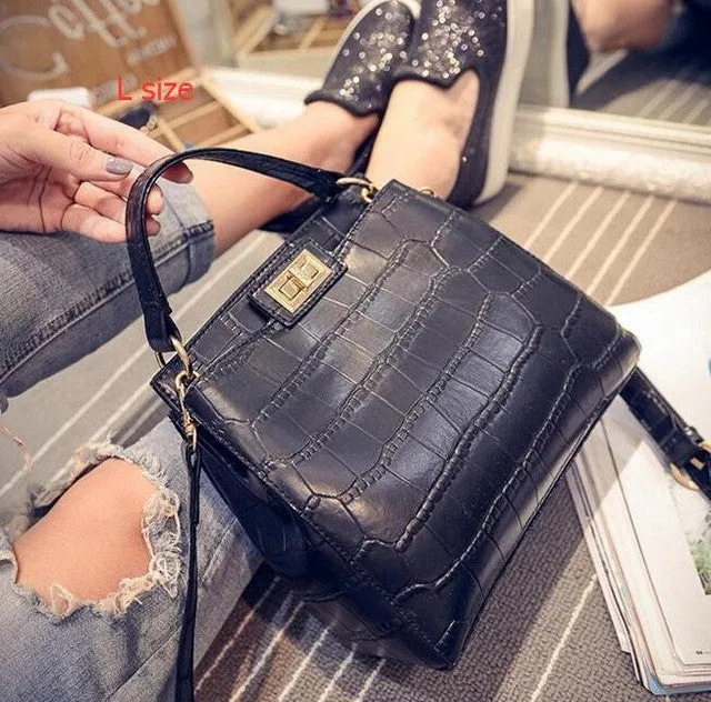 crossbody bags for women New women Messenger bag crocodile PU leather mini cat shoulder bag handbag sac a main femme de marque