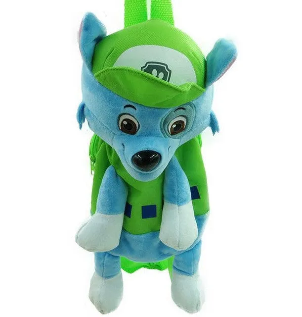 Cute Cartoon Puppy Patrol Plush Backpack 45CM, Children's bags Puppy Dog Patrol Anime Figure Juguetes Kids Toy