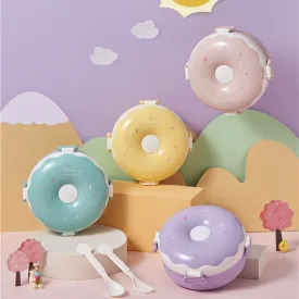 Cute Donut Plastic Bento Lunch Box for Kids