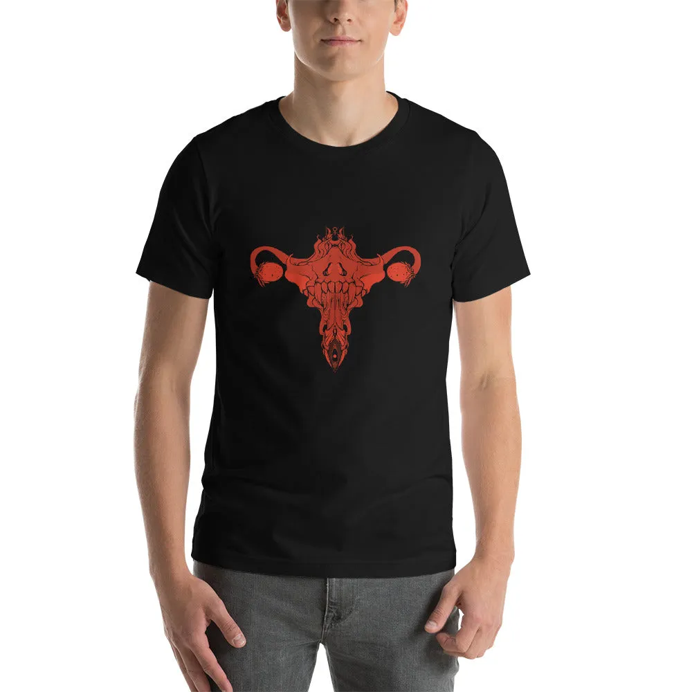 Death Metal Uterus, Unisex T-Shirt, Black