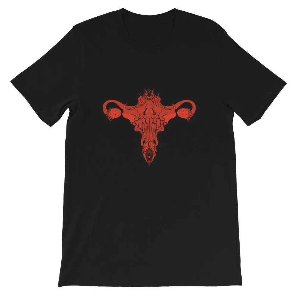 Death Metal Uterus, Unisex T-Shirt, Black