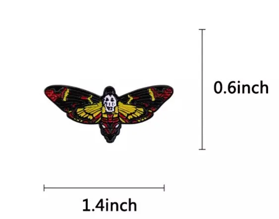 Deaths Head Moth Silence of the Lambs Enamel Pins Near Me