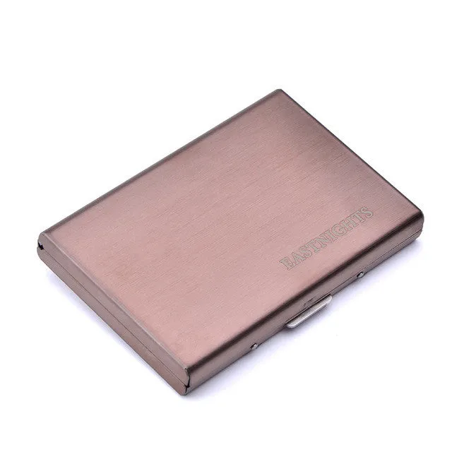 EASTNIGHTS 2017 new arrival High-Grade stainless steel men credit card holder women metal bank card case card box TW2703