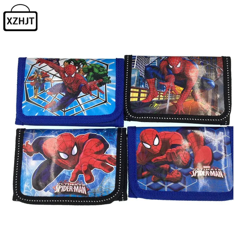 Fashion Cartoon Spider Man Coin Purse Children Zip Change Purse Wallet Movie Kids Girl Women Pouch Bolsa For Gift