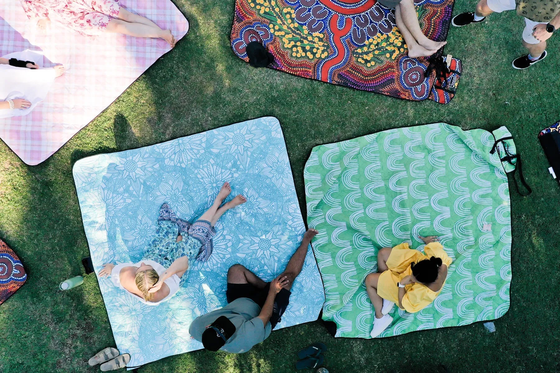 Floating Lotus - Recycled Picnic Blanket