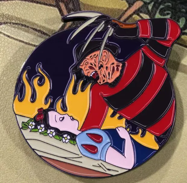 Freddy Krueger Snow White mashup Enamel Pins Near Me