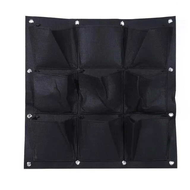 Garden Pockets Vertical Wall Planter Grow Bags for Plants Flower Polyester Felt Hanging Planting