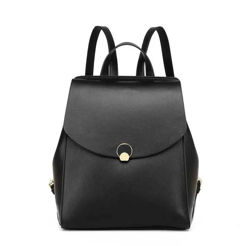 Genuine Cowhide Leather Women's Backpack