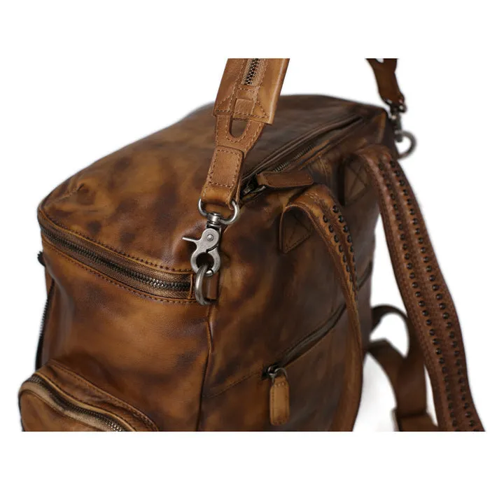 Handmade Full Grain Leather Backpack Women Backpack