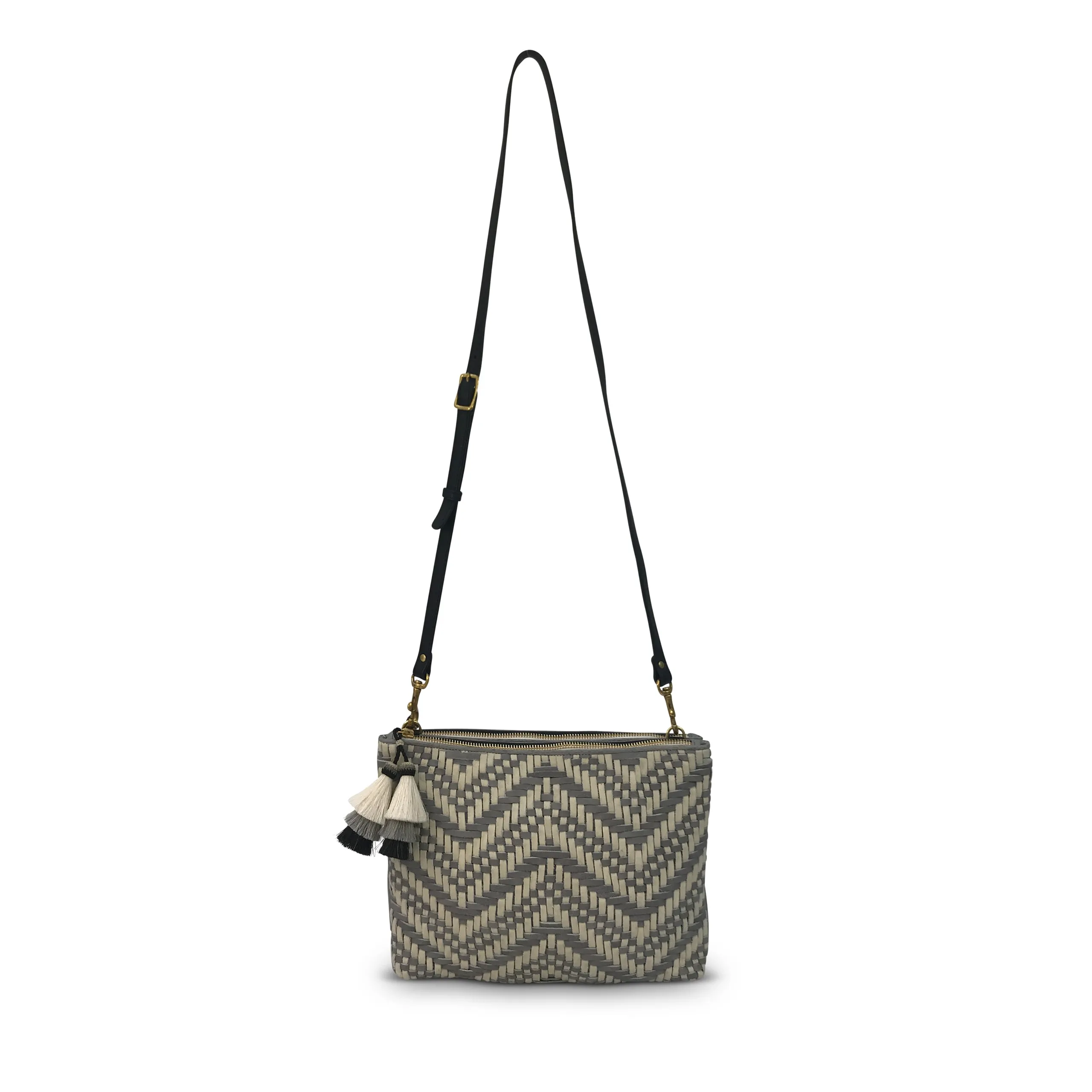 Harford Woven Crossbody - Smoke & Chalk