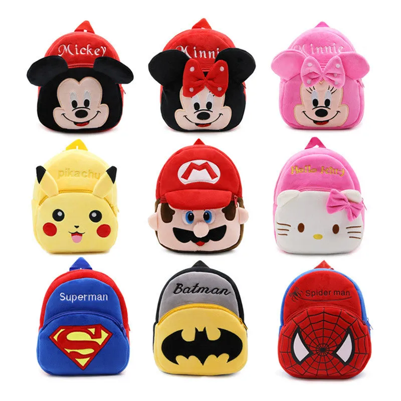 High Quality Children School Bag Plush Cartoon Toy Baby Backpack Boy Gril School Bags Gift For Kids Backpacks mochila escolar