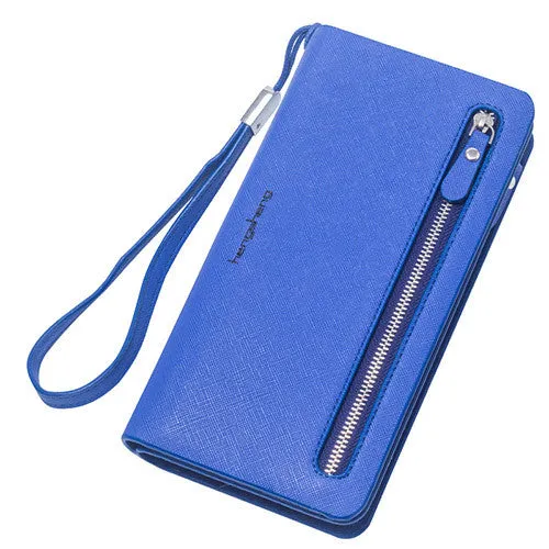 Hot Fashion Female wallets High-quality PU Leather Wallet Women Long Style Cowhide Purse Brand Capacity Clutch Card Holder Pouch