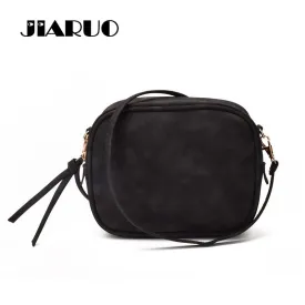 JIARUO Daily Mini Leather Flap Women Messenger Bag Small Shoulder Bag Lady Handbag purse Crossbody Cross Body Bag For Travel