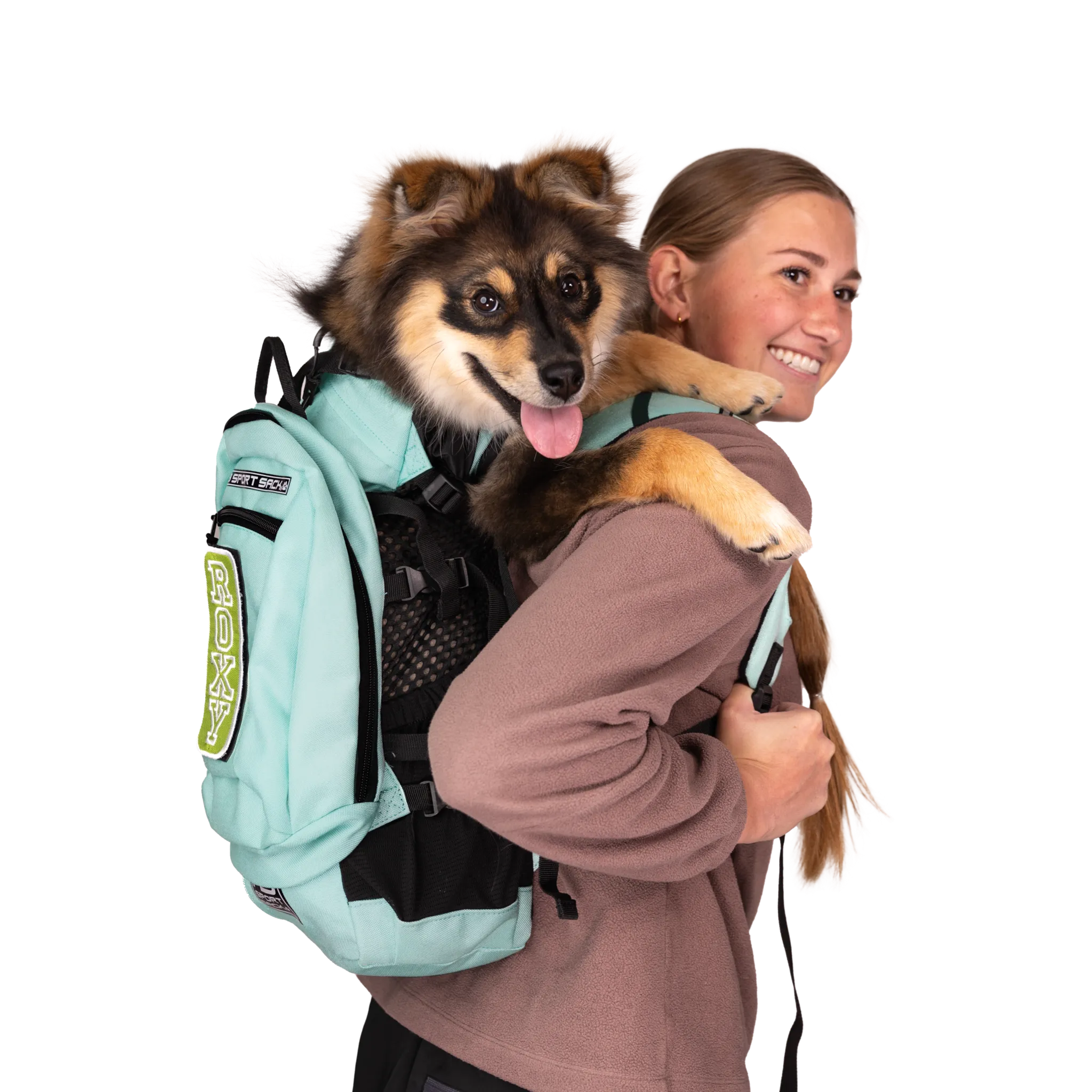 K9 Sports Sack | PLUS 2 Dog Backpack Carrier | 3 Sizes | Summer Mint