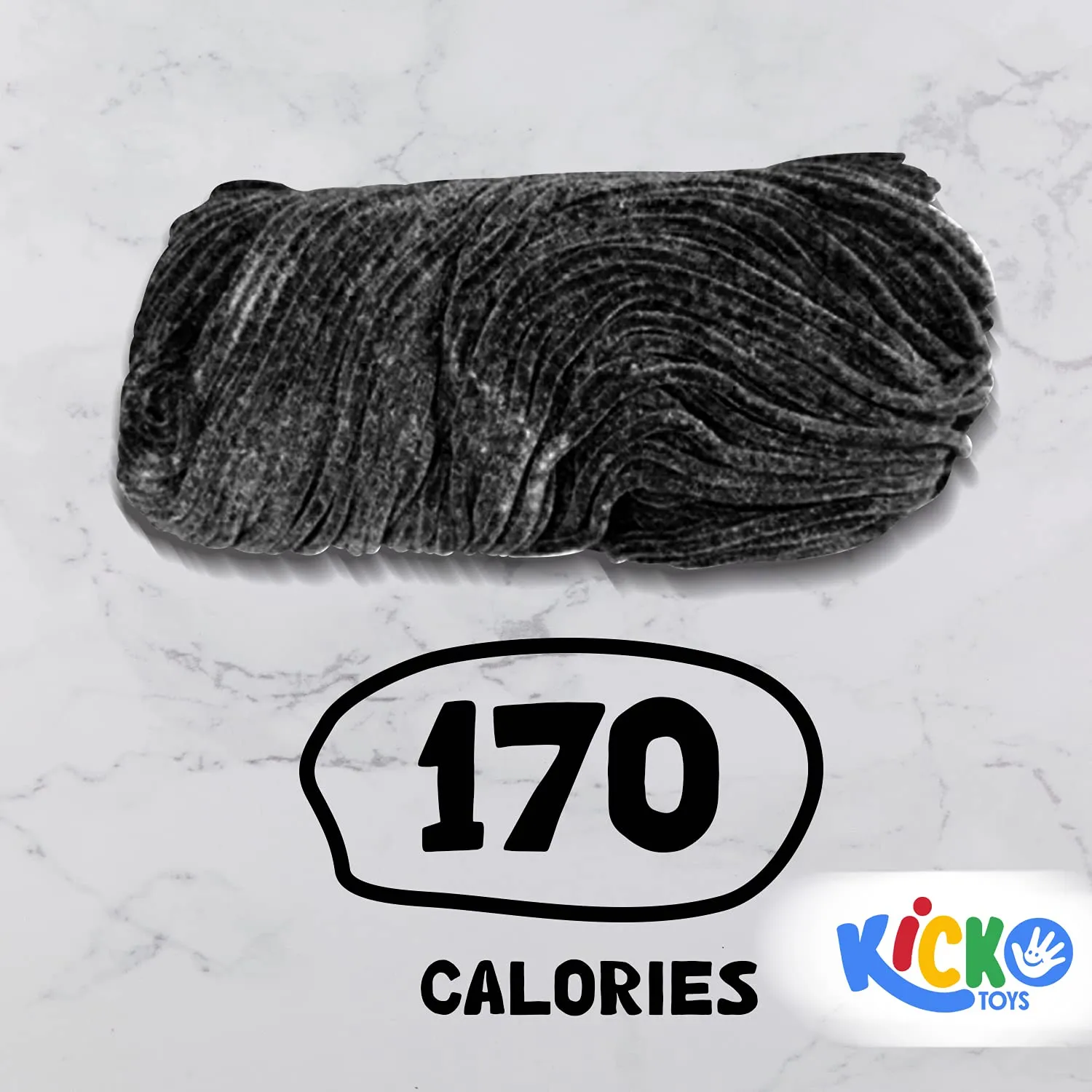 Kicko Black Licorice Laces - 2 Pounds - 32 Ounces - Bulk Candy - Shoestring Laces