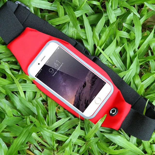 KISSCASE 4.7 inch Waterproof Sports Running Waist Pocket Belt Case For iPhone 7 4S 5S SE 6 6S For Samsung A3 2016 J1 Cover Bag