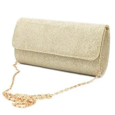 Ladies Handbag Wedding Luxury Chain Crossbody Bags Gold Silver Evening Party Clutch and Purse Female