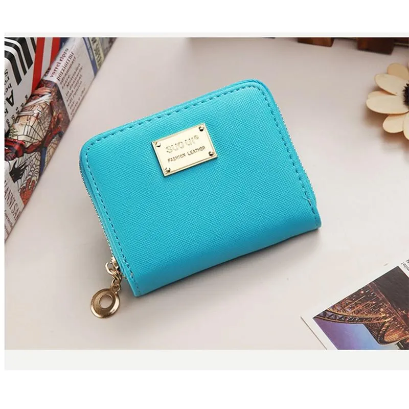 Leather Mini Wallet for holding Cards, Keys & Coins, free shipping