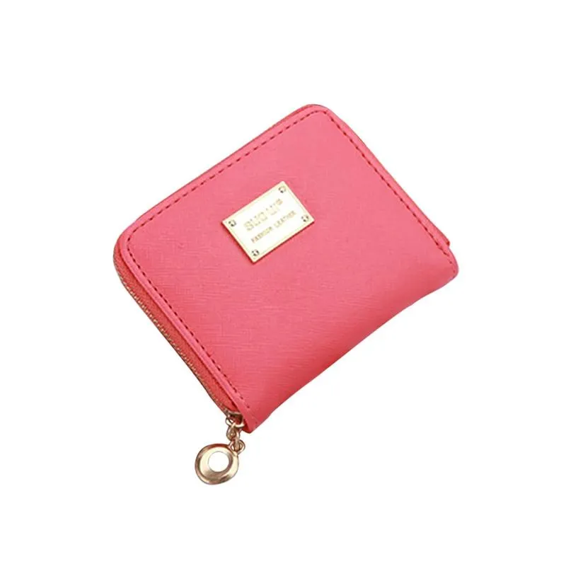 Leather Mini Wallet for holding Cards, Keys & Coins, free shipping