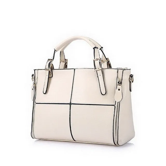 Luxury Handbags Women Designer Split Leather Brand Top-handle Female Shoulder Bags