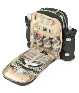 Luxury Picnic Backpack Hamper for Four People