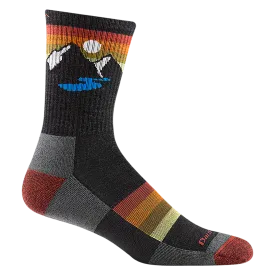 Men's Darn Tough Sunset Ridge Micro Crew Lightweight Hiking Sock Color: Charcoal