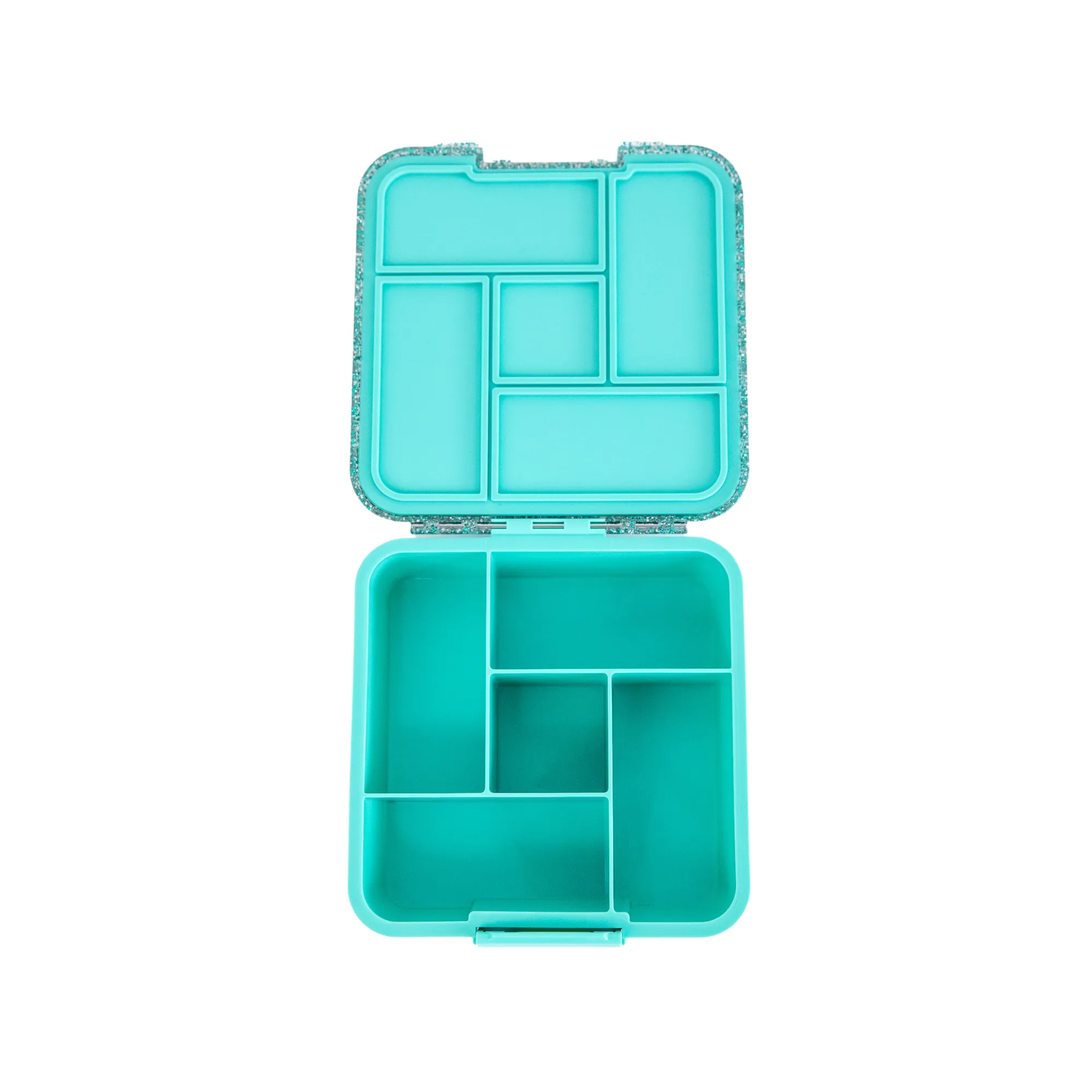 MontiiCo Bento Five Lunch Box - Turquoise GLITTER