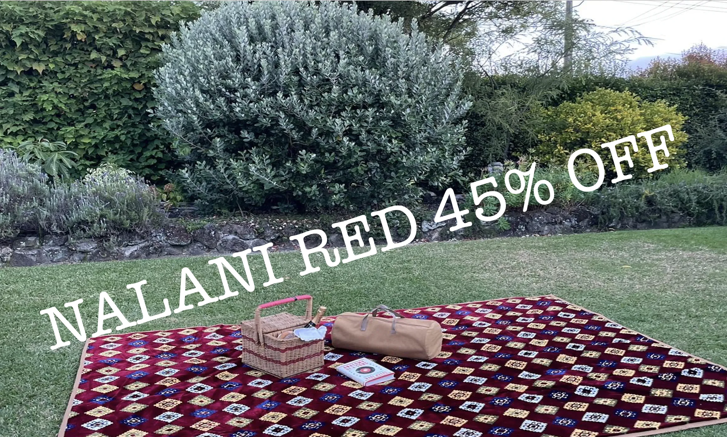 Nalani Red  Picnic Rug