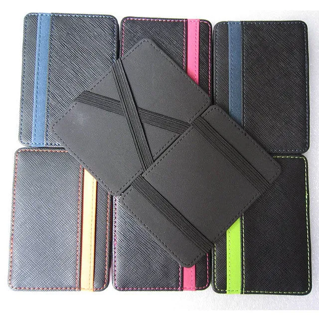 New arrival High quality leather men wallets  magic wallets Fashion men credit card holder card purse hot sale promotion FGS01