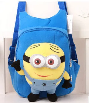 New Brand High Quality Cute 3D My Little Pony Minion Plush Backpack Children's Shoulder Bag Cartoon School Bag for Kids Satchel