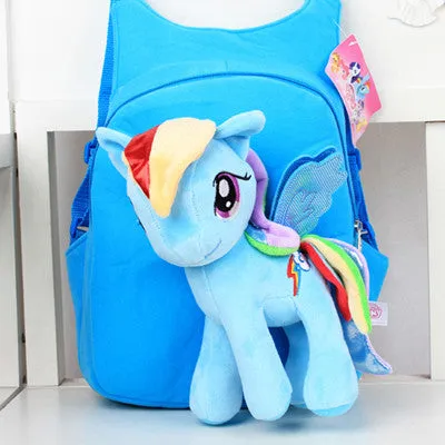 New Brand High Quality Cute 3D My Little Pony Minion Plush Backpack Children's Shoulder Bag Cartoon School Bag for Kids Satchel