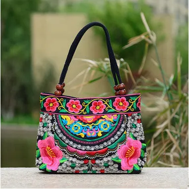 New Coming Fashion  Women' handbag!New nice Embroidered Lady bags national trend handbag embroidered embroidery Lady carry bag