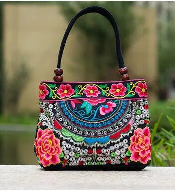 New Coming Fashion  Women' handbag!New nice Embroidered Lady bags national trend handbag embroidered embroidery Lady carry bag