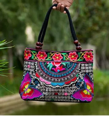 New Coming Fashion  Women' handbag!New nice Embroidered Lady bags national trend handbag embroidered embroidery Lady carry bag