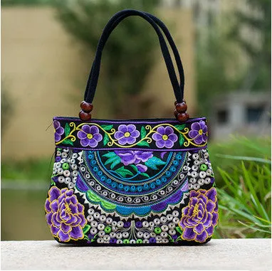 New Coming Fashion  Women' handbag!New nice Embroidered Lady bags national trend handbag embroidered embroidery Lady carry bag