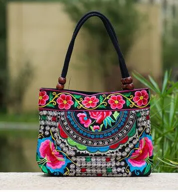 New Coming Fashion  Women' handbag!New nice Embroidered Lady bags national trend handbag embroidered embroidery Lady carry bag