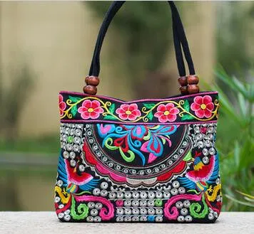 New Coming Fashion  Women' handbag!New nice Embroidered Lady bags national trend handbag embroidered embroidery Lady carry bag