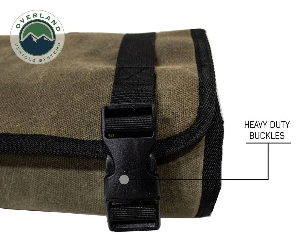 Overland Vehicle Systems Rolled Bag First Aid - #16 Waxed Canvas | Universal