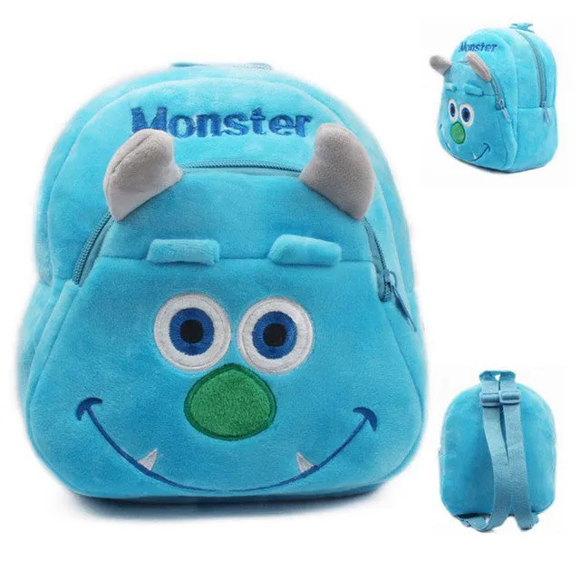 Plush Cartoon Kids School Bags For Children Girl School Backpacks For Kindergarten Baby mochila Infant School Bags Boy Backpacks