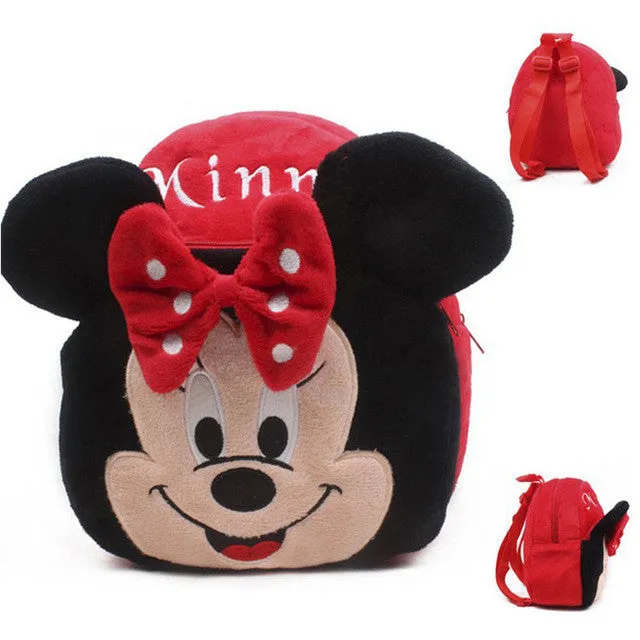 Plush Cartoon Kids School Bags For Children Girl School Backpacks For Kindergarten Baby mochila Infant School Bags Boy Backpacks